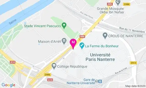 Localisation Dr Mylène Bourennane Martin