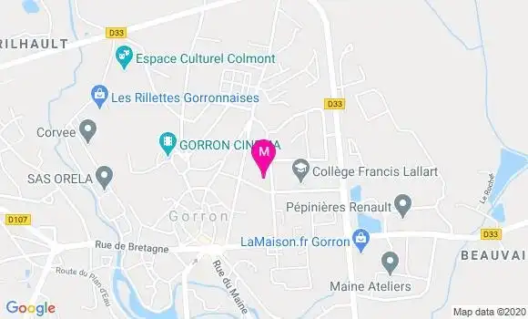 Localisation Dr Hugues De Maynard