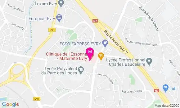 Localisation Dr Philippe Brebant