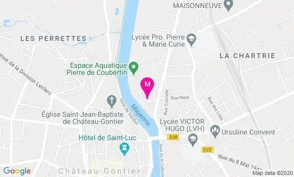 Localisation Dr Olivier Foubert