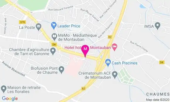 Localisation Dr Xavier Bezard Falgas