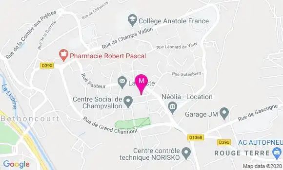 Localisation Dr Pierre Alain Brozzetti