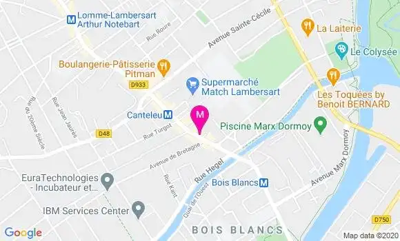 Localisation Dr Jean Yves Maes