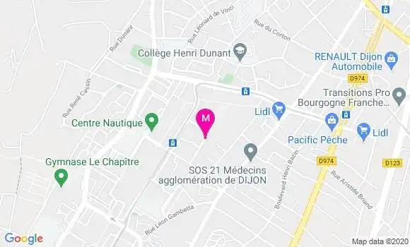 Localisation Dr Caroline Mouchon