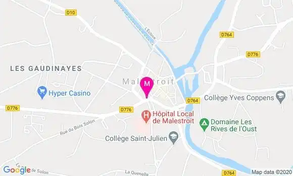 Localisation Dr Véronique Castillon Moser