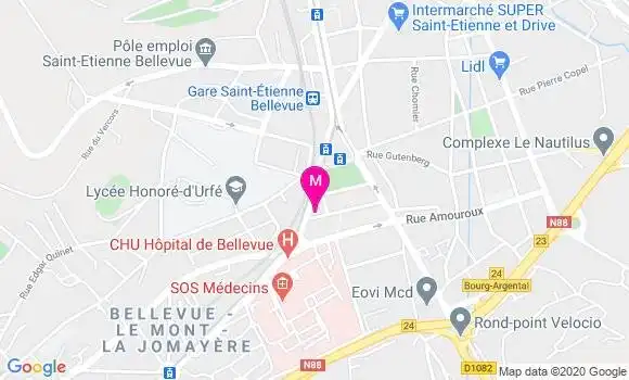 Localisation Dr Thomas Scalliet