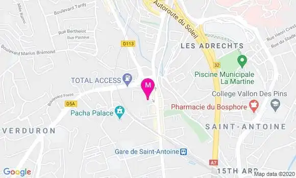 Localisation Dr Sabine Dupont