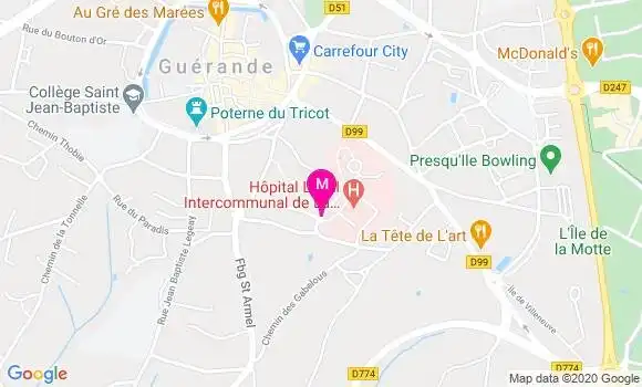 Localisation Dr Raphaël Hervy