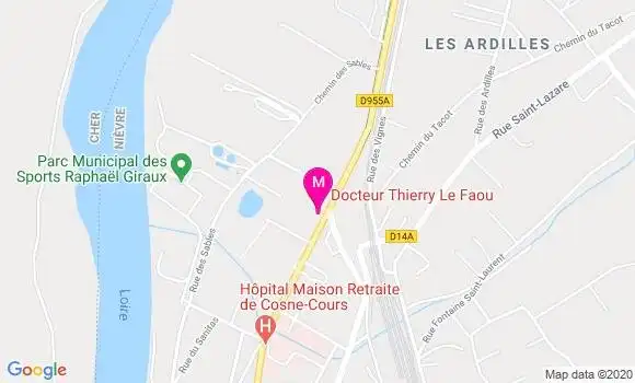 Localisation Dr Thierry Le Faou