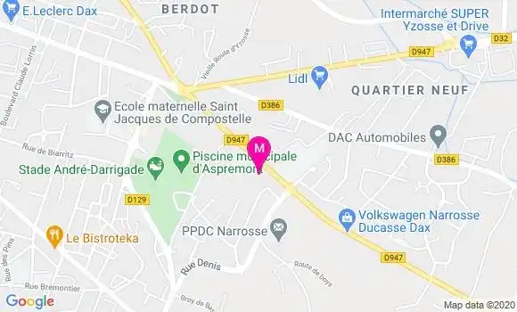 Localisation Dr Bruno Lestage