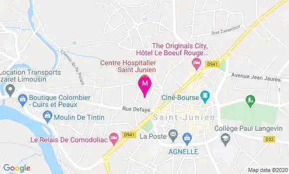 Localisation Dr Claude Bourdeaud
