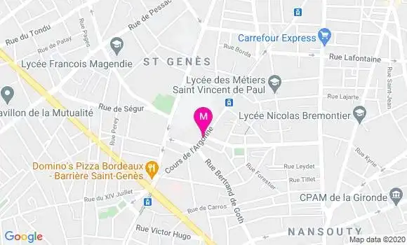 Localisation Dr Anne Laure Cazeau
