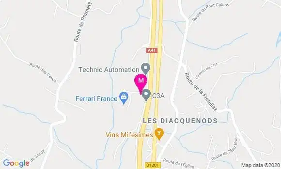 Localisation Dr Patrick Chamot