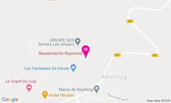 Localisation Dr Raymond Bousendorfer
