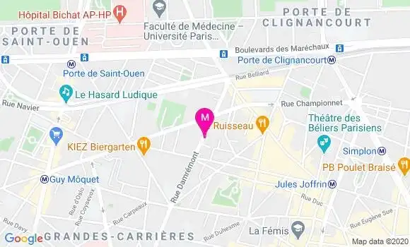 Localisation Dr Bettina Hommais Loufrani