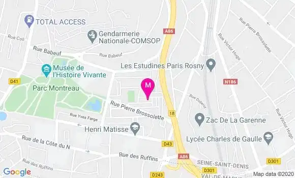 Localisation Dr Thierry Hugnet