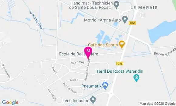 Localisation Dr Nicolas Grozieux de Laguerenne