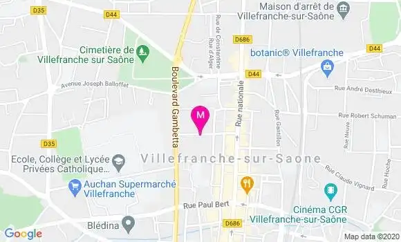 Localisation Dr Eric Chouela Bourbon