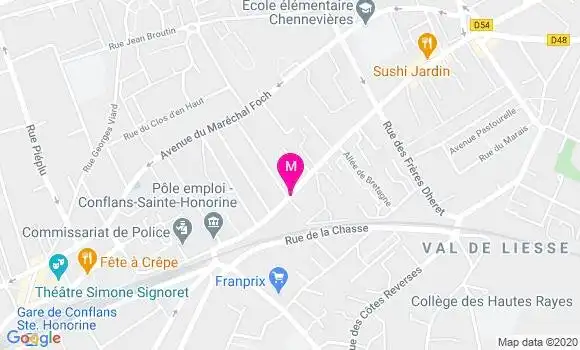Localisation Dr Fabienne Lerman