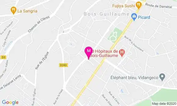 Localisation Dr Isabelle Vera