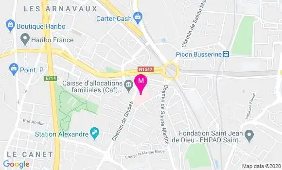 Localisation Dr Isabelle Castet Stioui