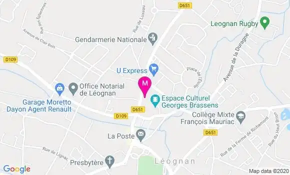 Localisation Dr Muriel Cauhape