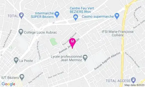 Localisation Dr Elisabeth Bottin