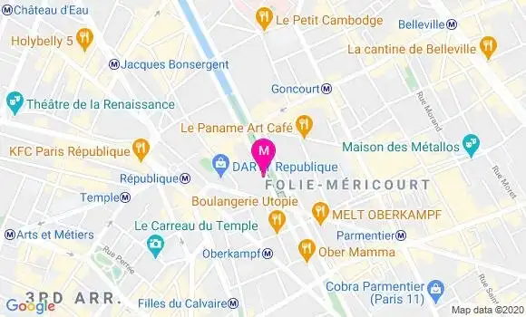 Localisation Dr Nathalie Aumage