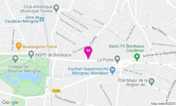 Localisation Dr Antoine Sauvaget