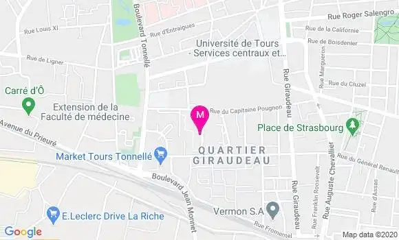 Localisation Dr Pierre Mercier