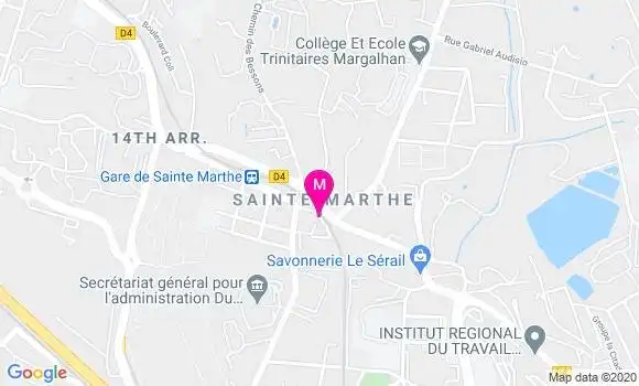 Localisation Dr Elisabeth Rabillon Aron