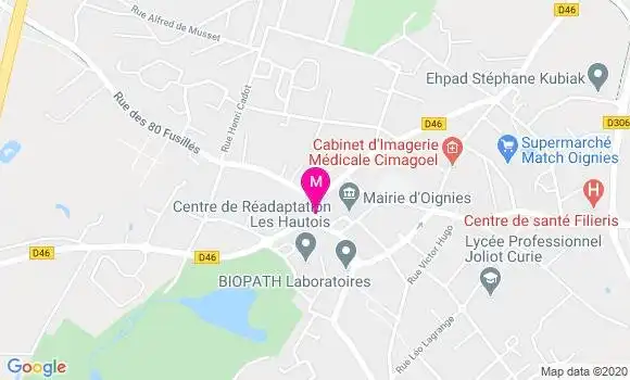 Localisation Dr Maryse Lagersie