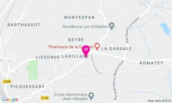 Localisation Dr Martine Paris