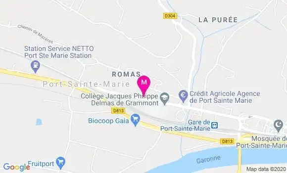 Localisation Dr Jean Christophe Larrieu