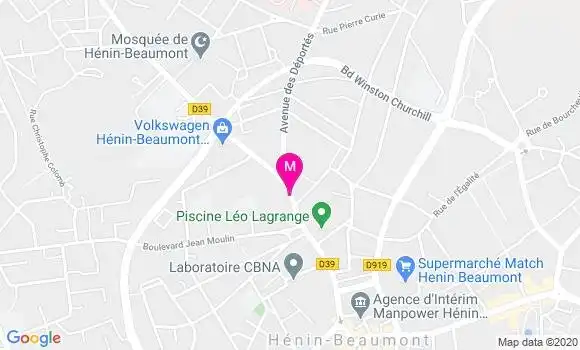 Localisation Dr Olivier Vandois