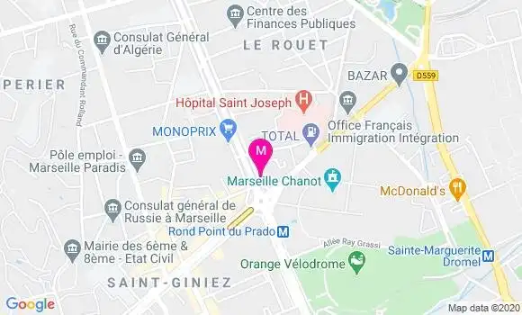 Localisation Dr Andrée Aouizerate Achache