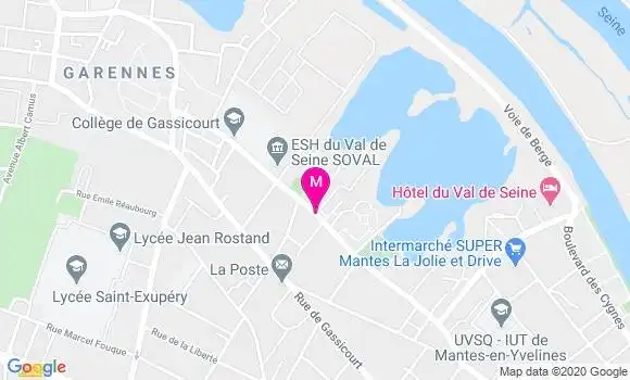 Localisation Dr Martine Jaisson