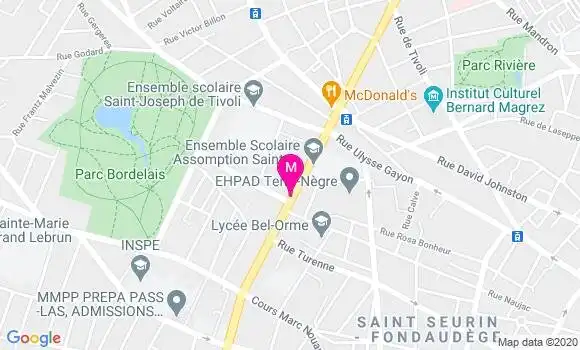 Localisation Dr Nathalie Castay