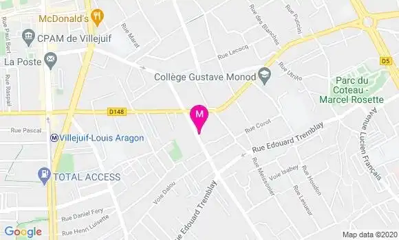 Localisation Dr Jacques Pichodou