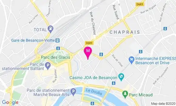 Localisation Dr Elisabeth Paillard