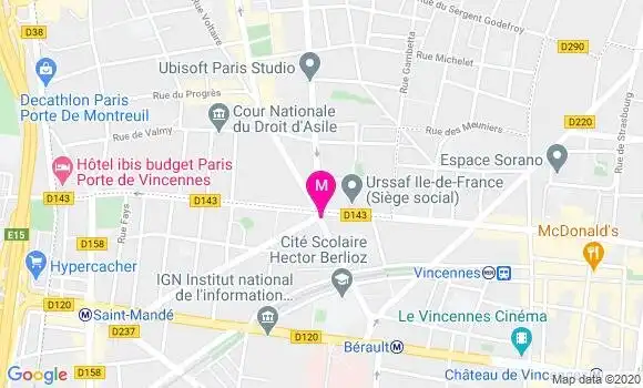 Localisation Dr Gabrielle Zeitoun Wybier