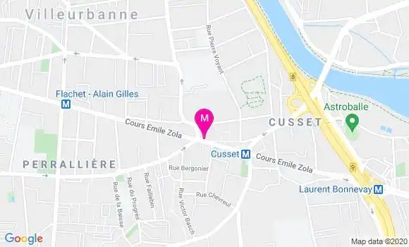 Localisation Dr Evelyne Brunel