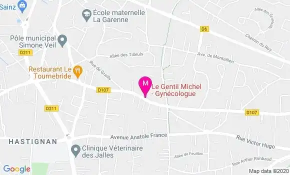 Localisation Dr Michel Le Gentil