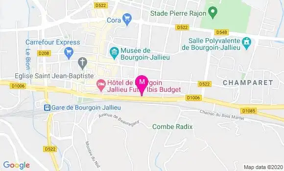 Localisation Dr Prisca Gallot Lavallee