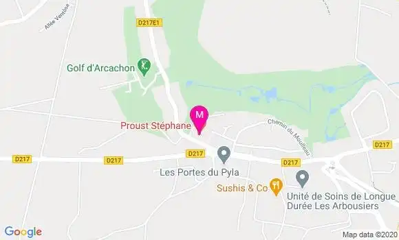 Localisation Dr Stéphane Proust