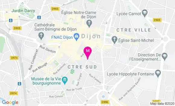 Localisation Dr Jacqueline Taillardat Garbuio