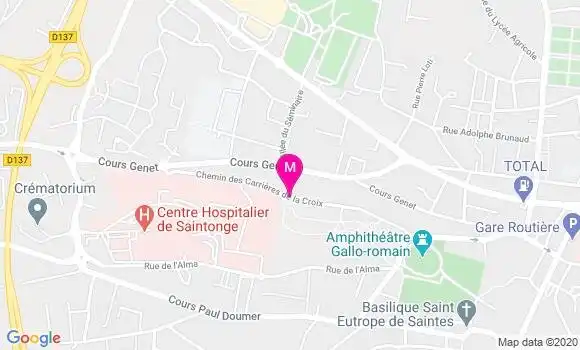 Localisation Dr Brigitte Cabezon