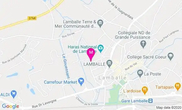Localisation Dr Bertrand Merdrignac