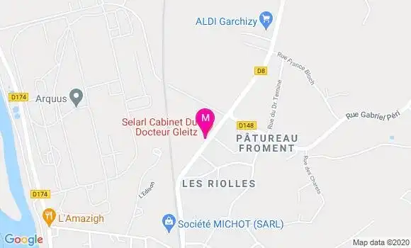 Localisation Dr Laurent Chauvot