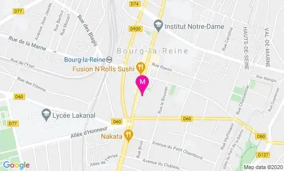 Localisation Dr Martine Merle Ferrier